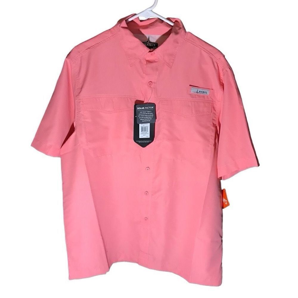 Habit fishing outdoors hiking shirt size M vented short sleeve New w/tags UPF 40